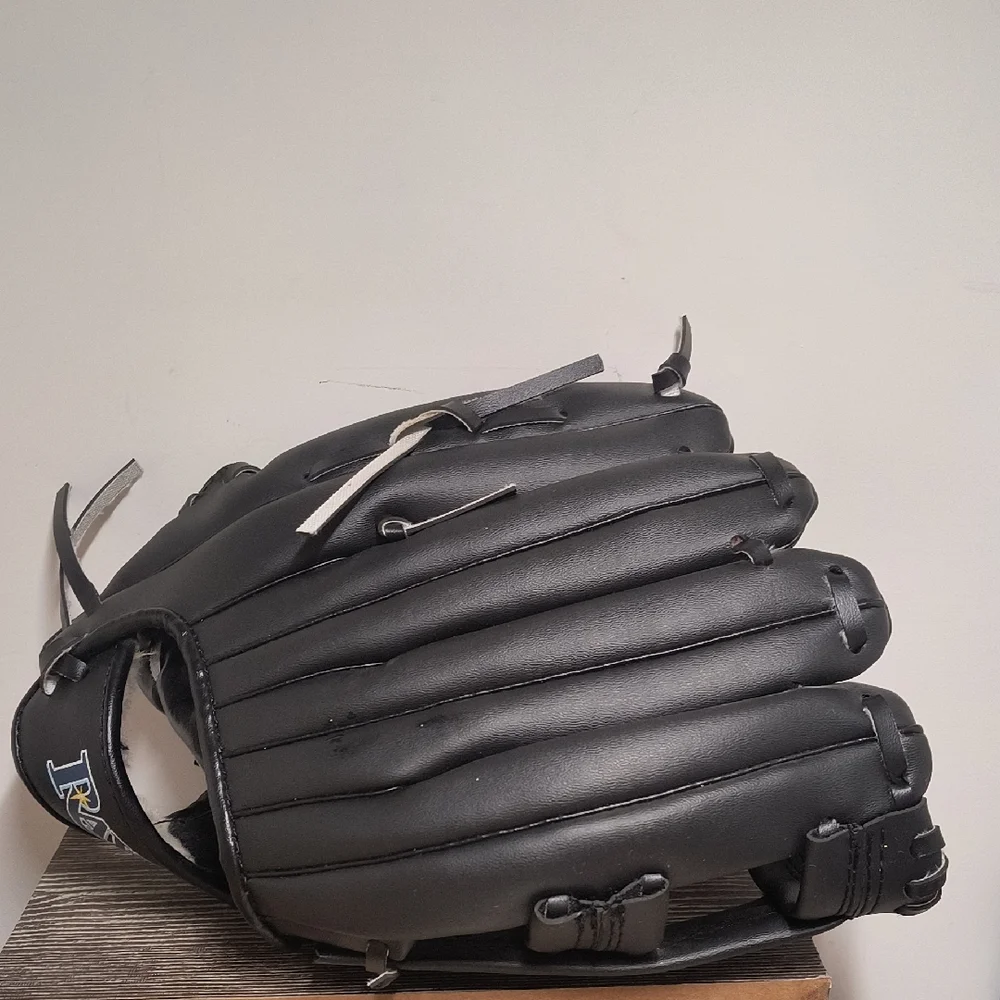 Kids Black Leather Baseball Glove